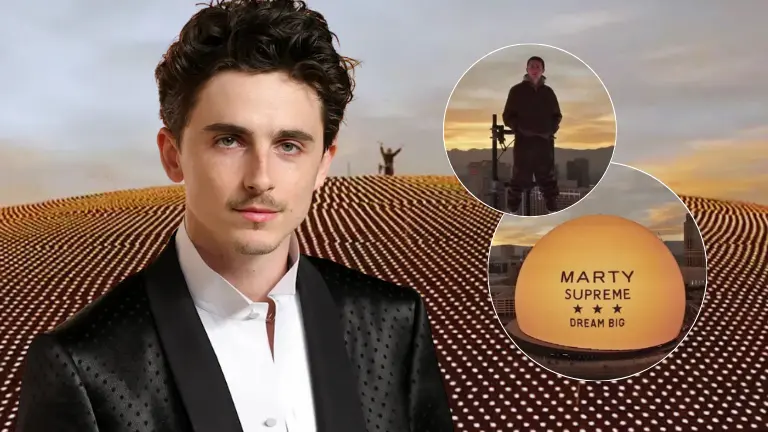 Timothée Chalamet γίνεται ο πρώτος άνθρωπος στην κορυφή του Las Vegas Sphere